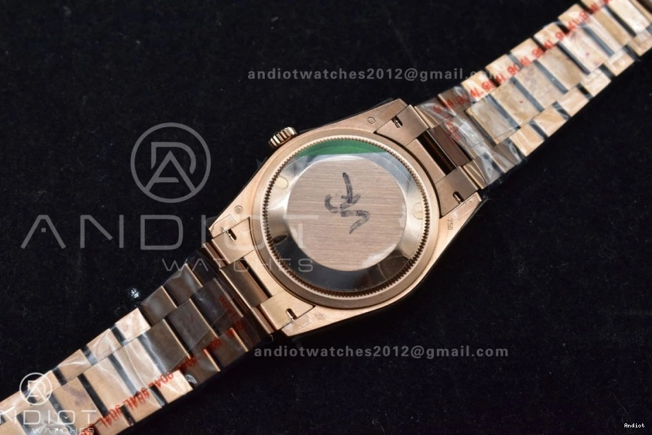 RG with Square 904L Diamond on 36 Bracelet Best Steel (Gain Silver Weight) DayDate Edition Dial President V5 QF vr3255 0310